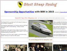 Tablet Screenshot of blacksheepracing.com